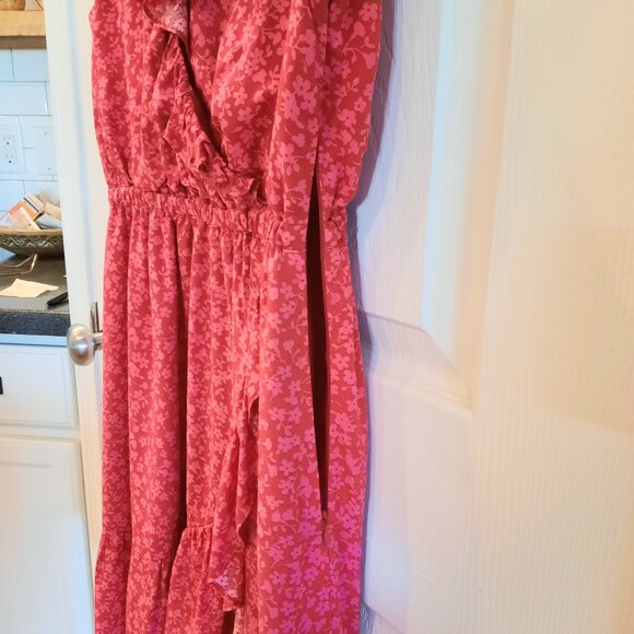 NEW J. Crew Clarice Briar Red Floral Ruffled Dress, Size S - Picture 7 of 8